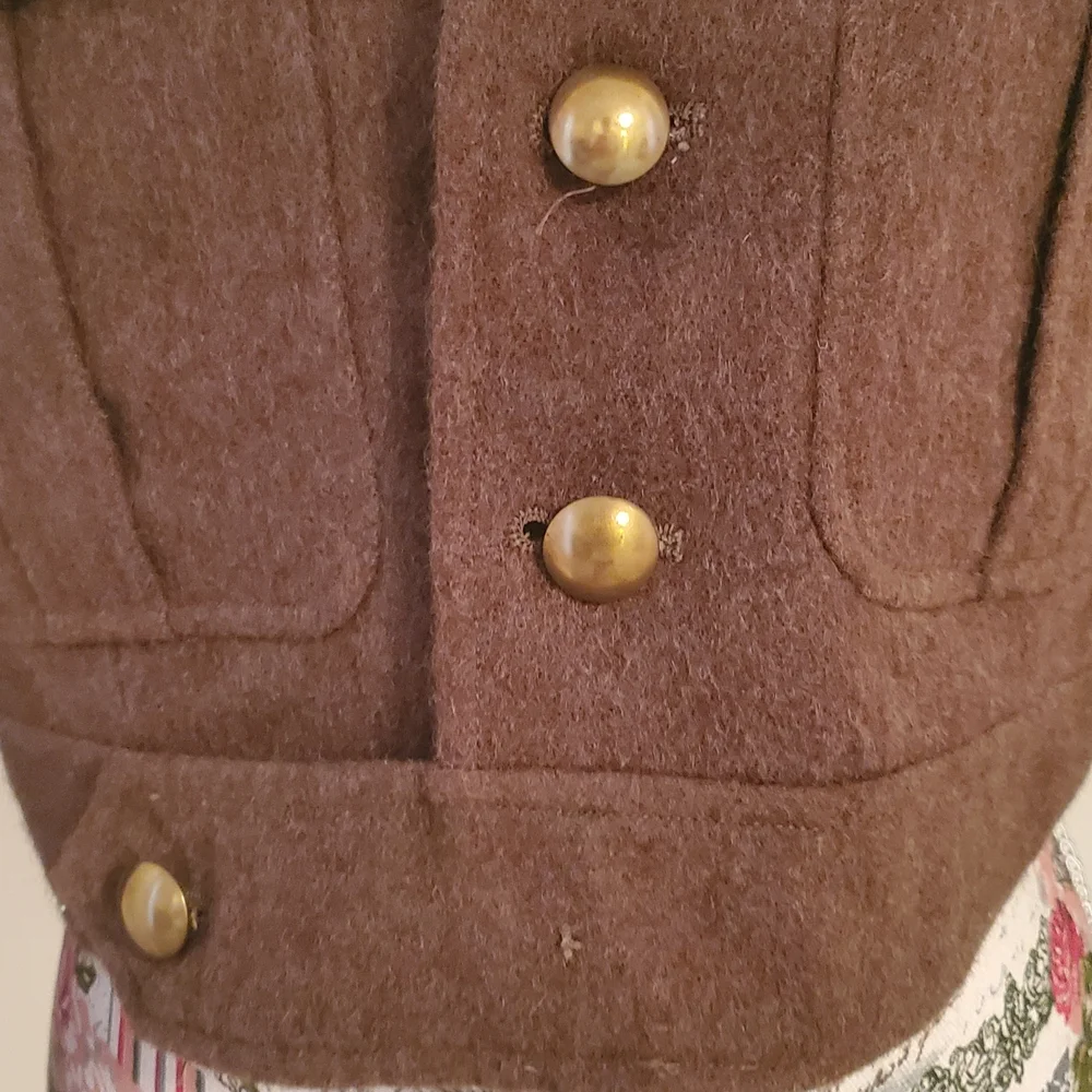 Vintage Banana Republic Military Jacket with Gold Buttons - Picture 3 of 10